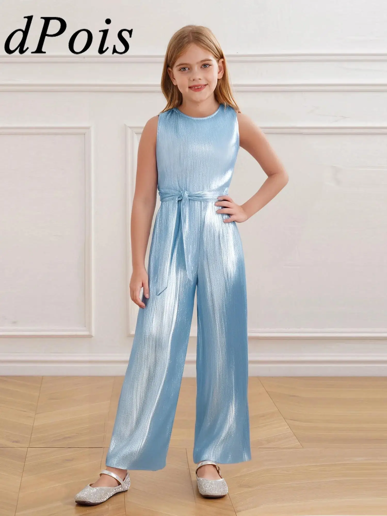 

Комбинезон для танцев для девочек, металлический купальник, уличная одежда, дискотека, лирический джазовый танцевальный костюм, костюм для рейв-музыки, праздничный комбинезон без рукавов