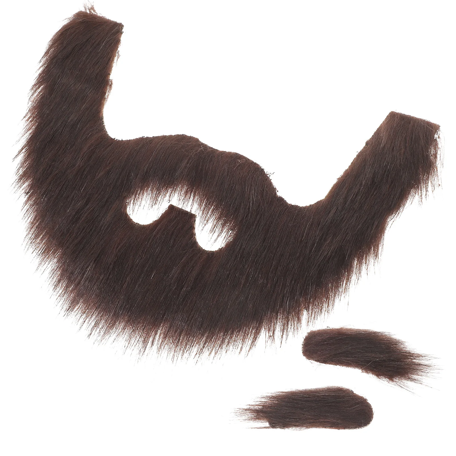 مجموعة واحدة من أزياء اللحية والحاجب المزيفة لحفلات الهالوين التنكرية وإمدادات أداء الصور خفيفة الوزن ومريحة