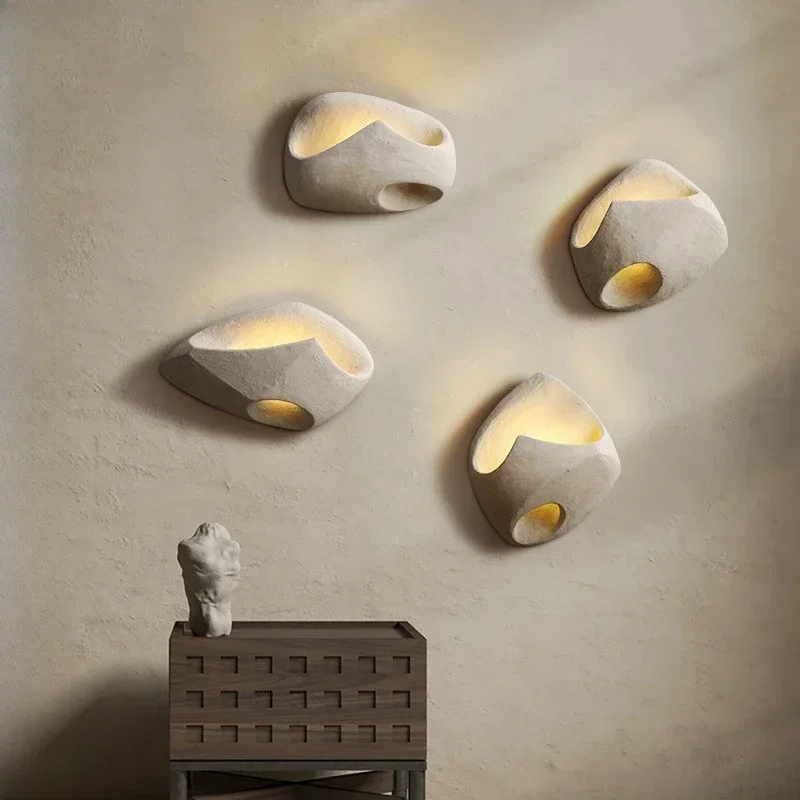 

Wabi Sabi Cement LED Wall Lights, Designer, Villa, Cafe, Bar, Home Decor, Living Room, Bedroom, Corridor, Art Style