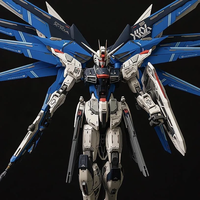 Bandai HG Gundam 1/144 STRIKE FREEDOM GUNDAM Figure Assembly Model Toy Action Figurine Desktop Ornament Collection Toy Gifts