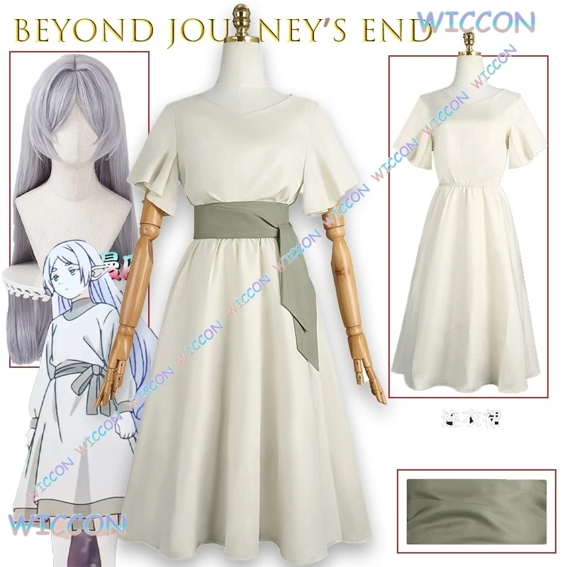 

Frieren Beyond JourneyTraining Outfit Cosplay Frieren Journey Era Costume Anime Halloween Party Stage Performance Custom Wig Set