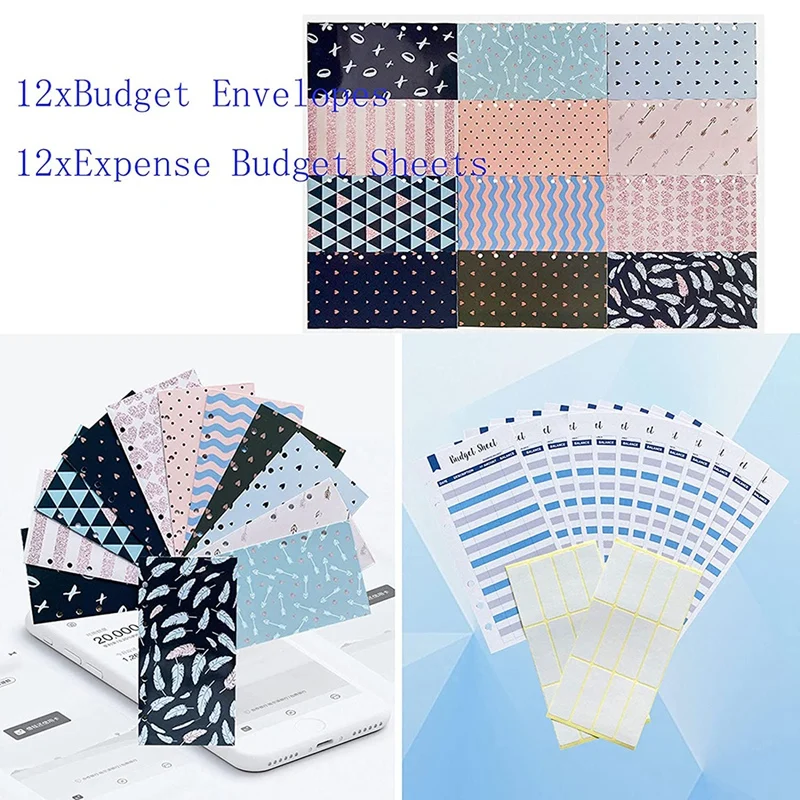 A6 Binder Budget نظام المغلفات النقدية منظم مخطط الميزانية مناسب للمنزل والمكتب والمدرسة والسفر