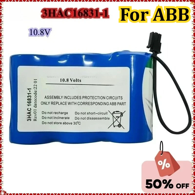 

Новинка для ABB 3HAC16831-1, 10,8 В, неперезаряжаемая литиевая батарея для процессора робота