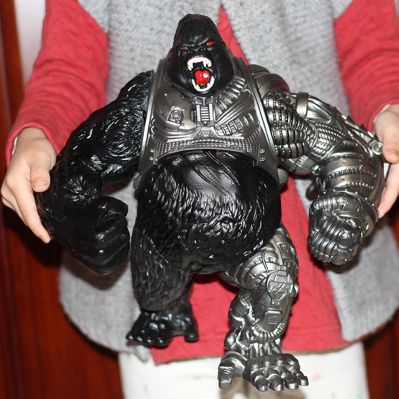 Joints To Move Large Size Soft Rubber Mechanical King Kong Action Figure Battle Monster Gorilla Model Toy Decoration Kids Gift