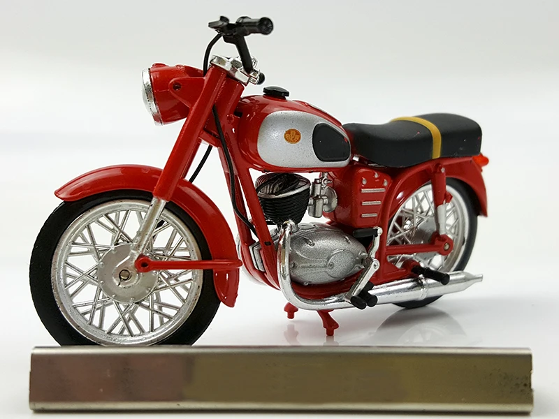 Rare 1:24 red pm250 Vintage Motorcycle Model  Semi alloy finished product model