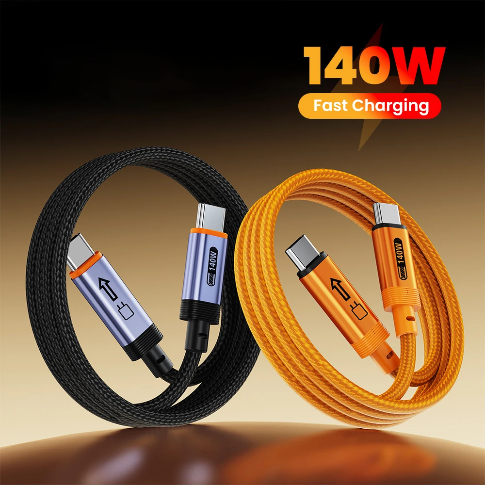 

140W USB C To Type C Cable For iPhone 17 16 15 Plus Pro Max PD Fast Charging Charger Cable For Xiaomi Samsung Type-C charging