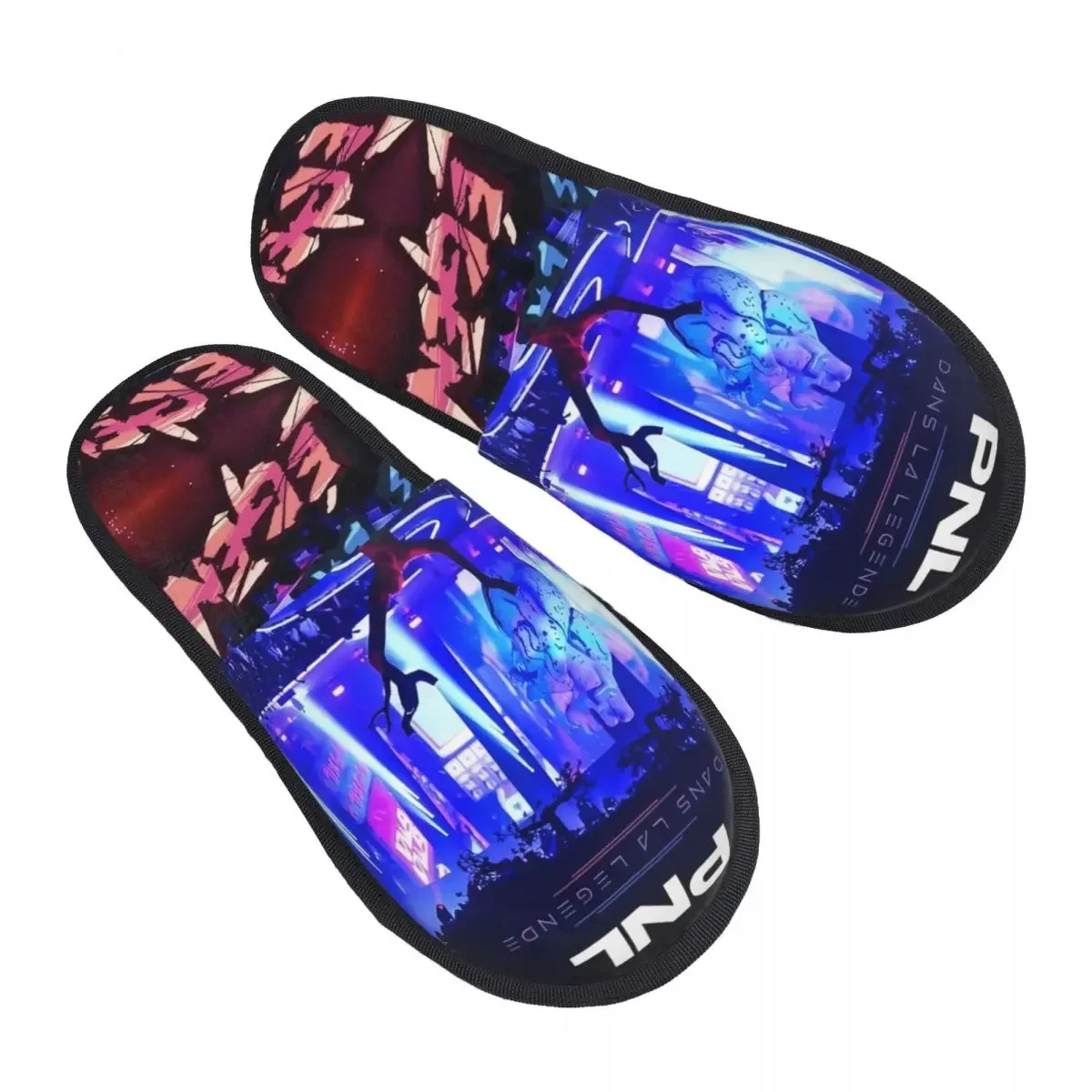 Custom French Rapper PNL QLF Cozy Scuff With Memory Foam Slippers Women Le Monde Chico   Bedroom House Shoes