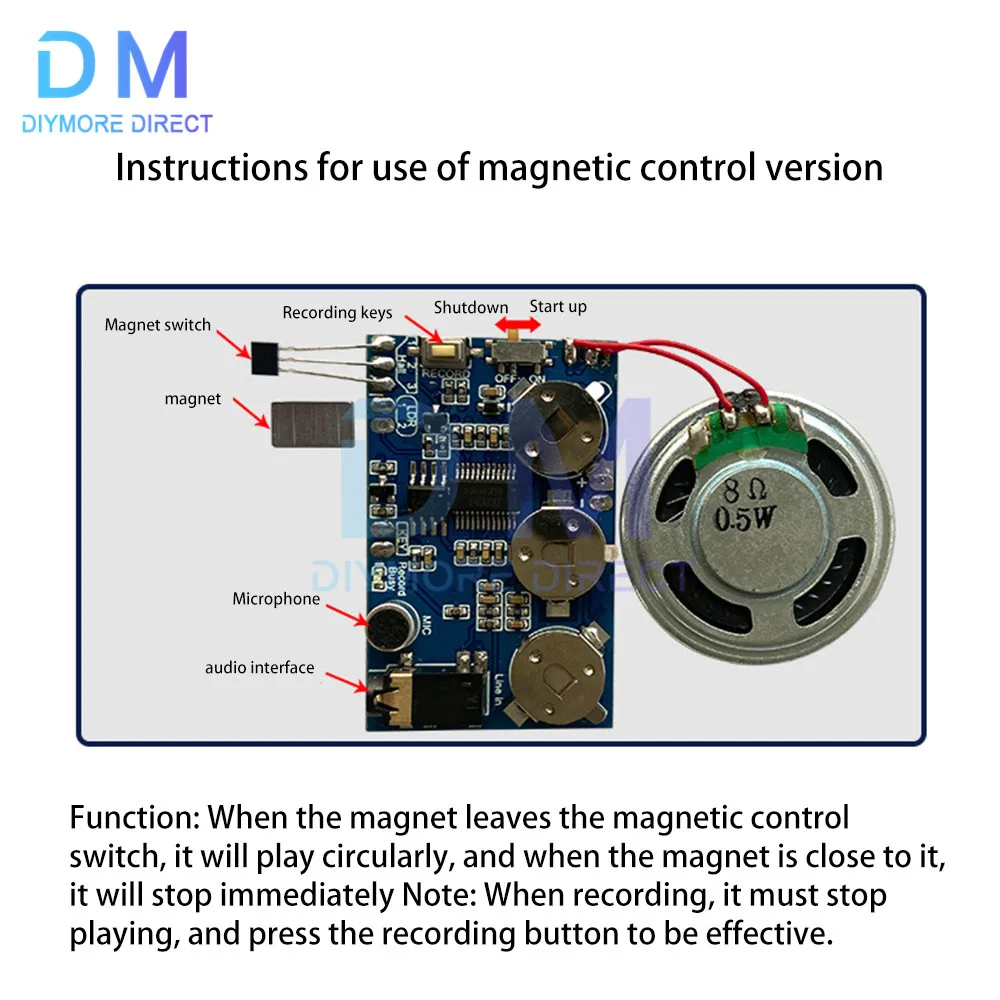 Modulo vocale fai da te Chip audio vocale registrabile biglietto di auguri vocale voce di natale per le vacanze modulo musicale regalo creativo