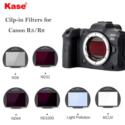Kase Clip-in Camera CMOS Filter for Canon R5 R6 R3  (MCUV / Neutral Density ND / Neutral Night Light Pollution Filter)