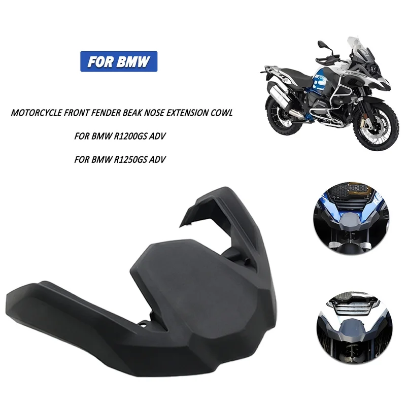 Motorcycle Front Beak Extension Cover Extended Front Fender Mudguard Fit BMW R1200GS ADV 2014-2017 Front Nose Fairing Mod Parts
