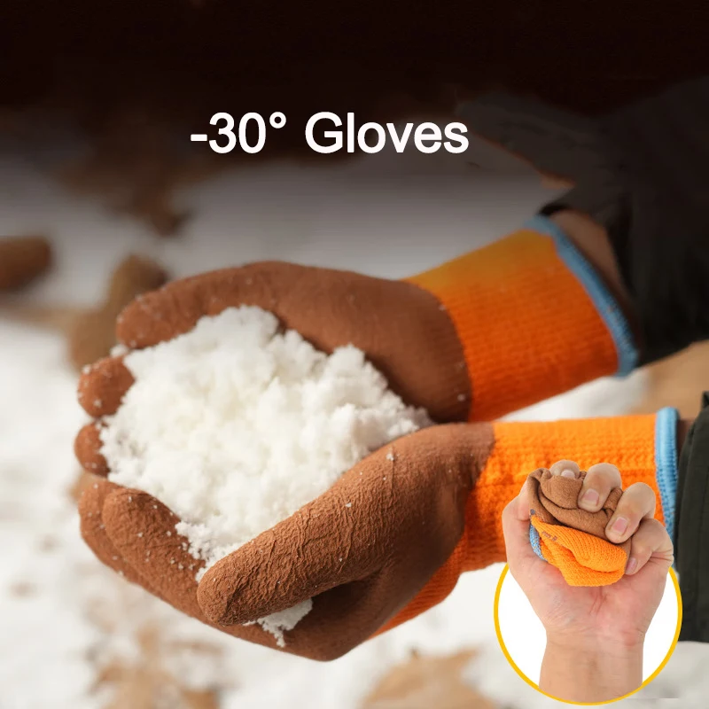 Anti Freeze Gloves Wear-resistant Anti Slip Thickened Warm low-temperature protective gloves for cold storage construction