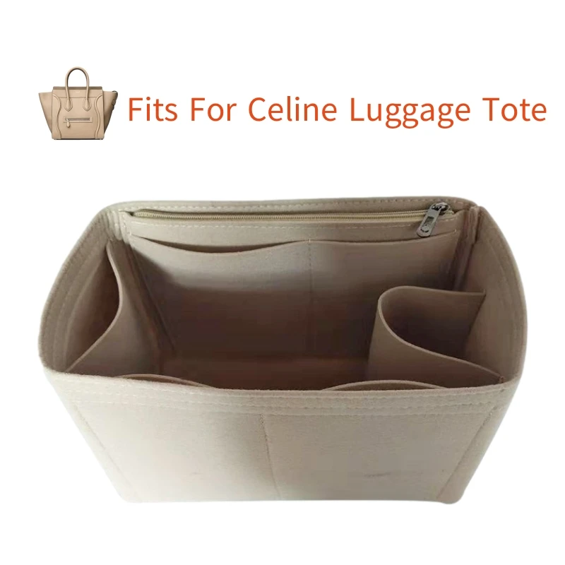 เหมาะสำหรับกระเป๋าเดินทาง Nano Micro Mini Tote Felt กระเป๋า Shaper ใส่กระเป๋าแต่งหน้ากระเป๋าเดินทางด้านในกระเป๋าแบบพกพากระเป๋าเครื่องสำอางค์