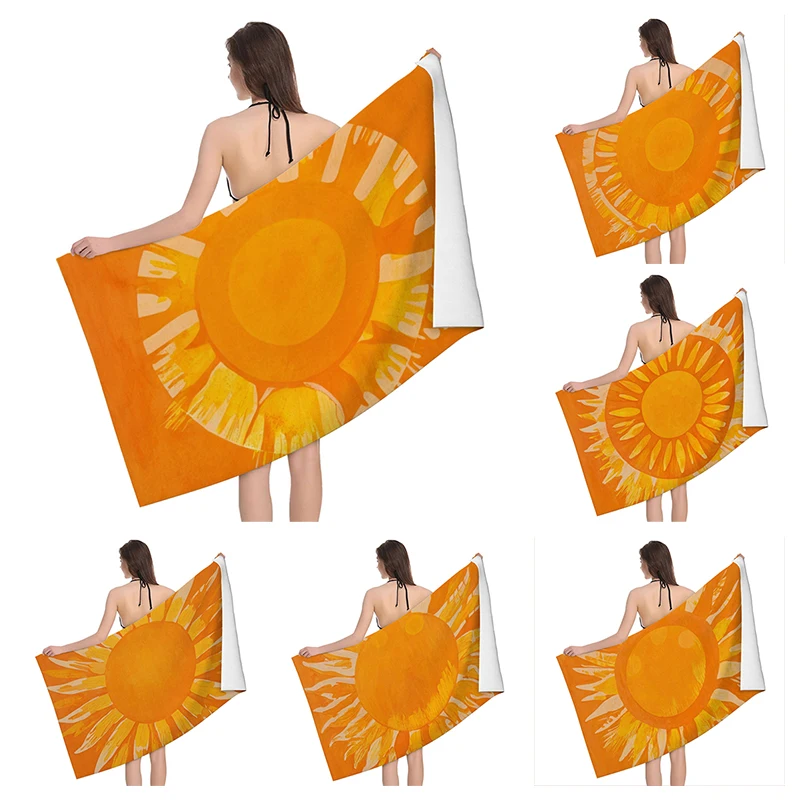 Home bath towels for the body towels bathroom quick drying microfiber beach man large sports towel Fruit plant boho simple ins