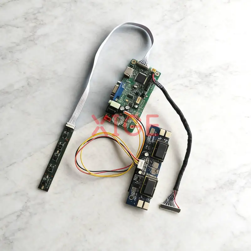 

LCD Monitor Controller Drive Board Fit M201P1-L01 M201P1-L03 1400x1050 4-CCFL 1400*1050 HDMI-Compatible VGA LVDS 30-Pin DIY Kit