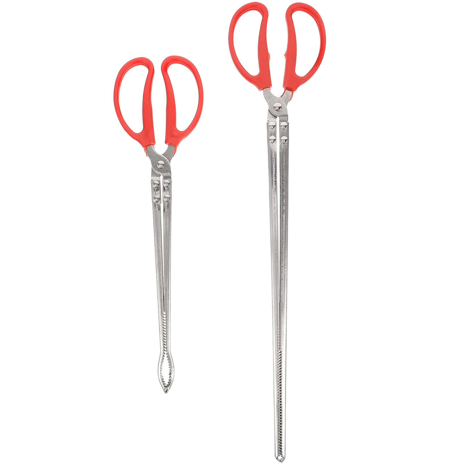 

2Pcs Metal Crab Clamp Loach Tong Non-Skid Comfortable Stable Practical for Outdoor Fishing and Camping Pliers Set