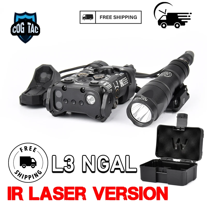 

L3-NGAL Aluminum Next Generation Aiming IR Laser Strobe LED Whitelight Hunting Airsoft Weapon Flashlight Fit 20mm picatinny Rail