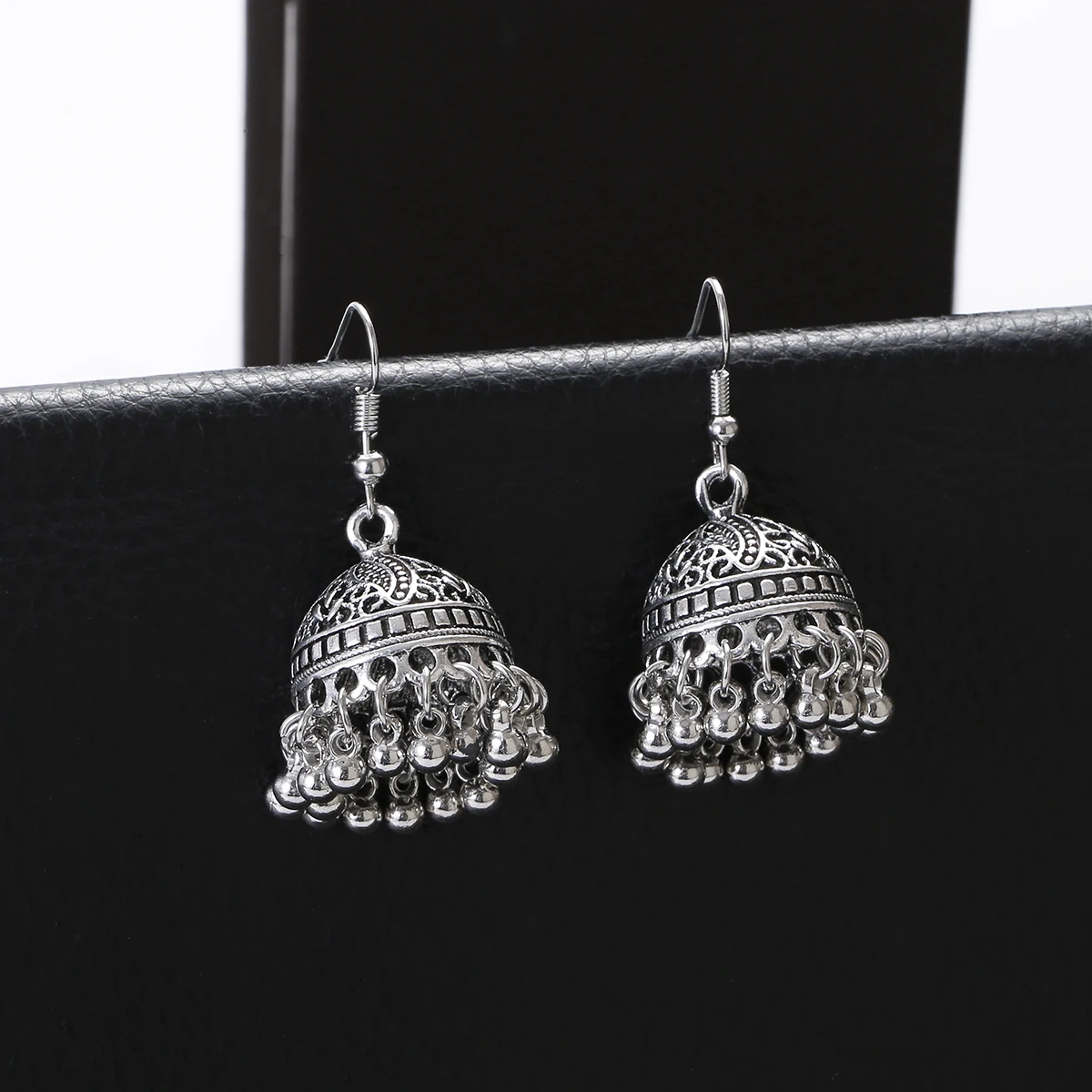 Pendientes Piercing Indian Jewelry Jhumka Tassel Earrings Women Accessories Kolczyki Silver Color Earring Trendy Party Ear rings