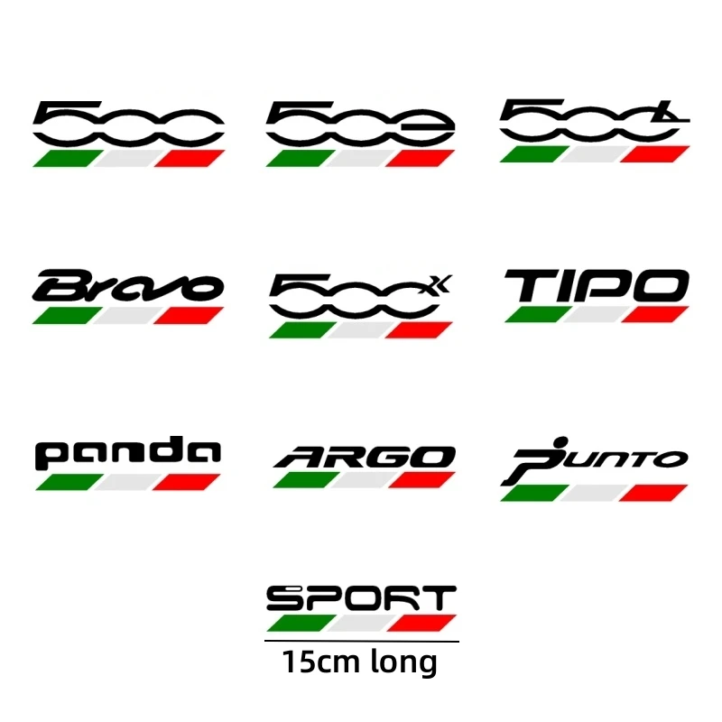 Car Oil Tank StickerFor Fiat 500 500E 500X 500L Abarth 695 Panda Reflective Auto Sport Decor Decal Tuning