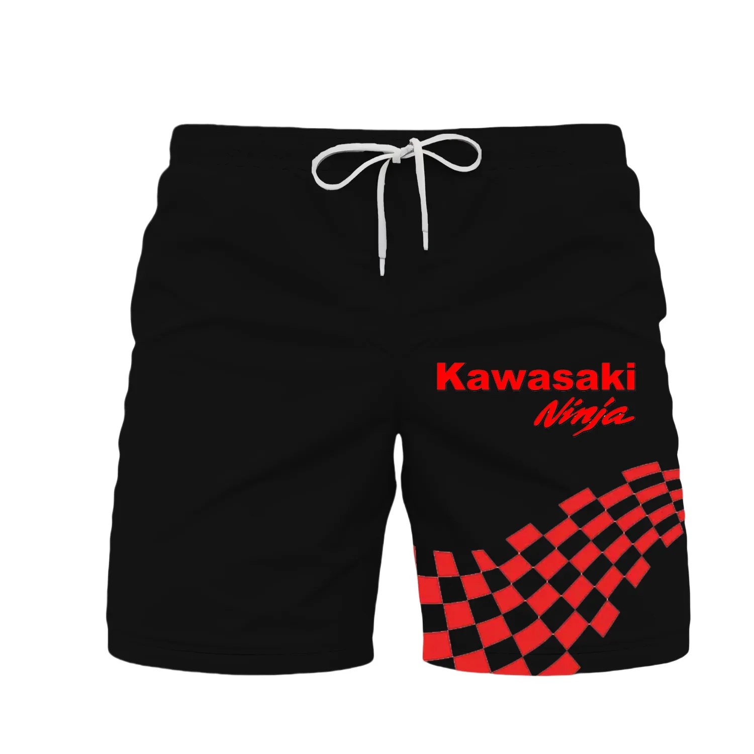 

Летние мужские шорты на шнурке Kawasaki, простые повседневные свободные брюки, дышащие, быстросохнущие, удобные спортивные шорты на открытом воздухе