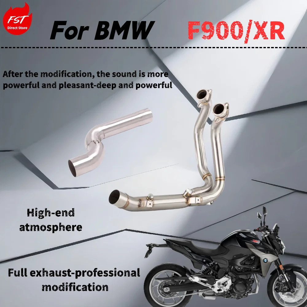 

For BMW F900XR - Modified mid-section front exhaust pipe - the sound is deep, rich and powerful