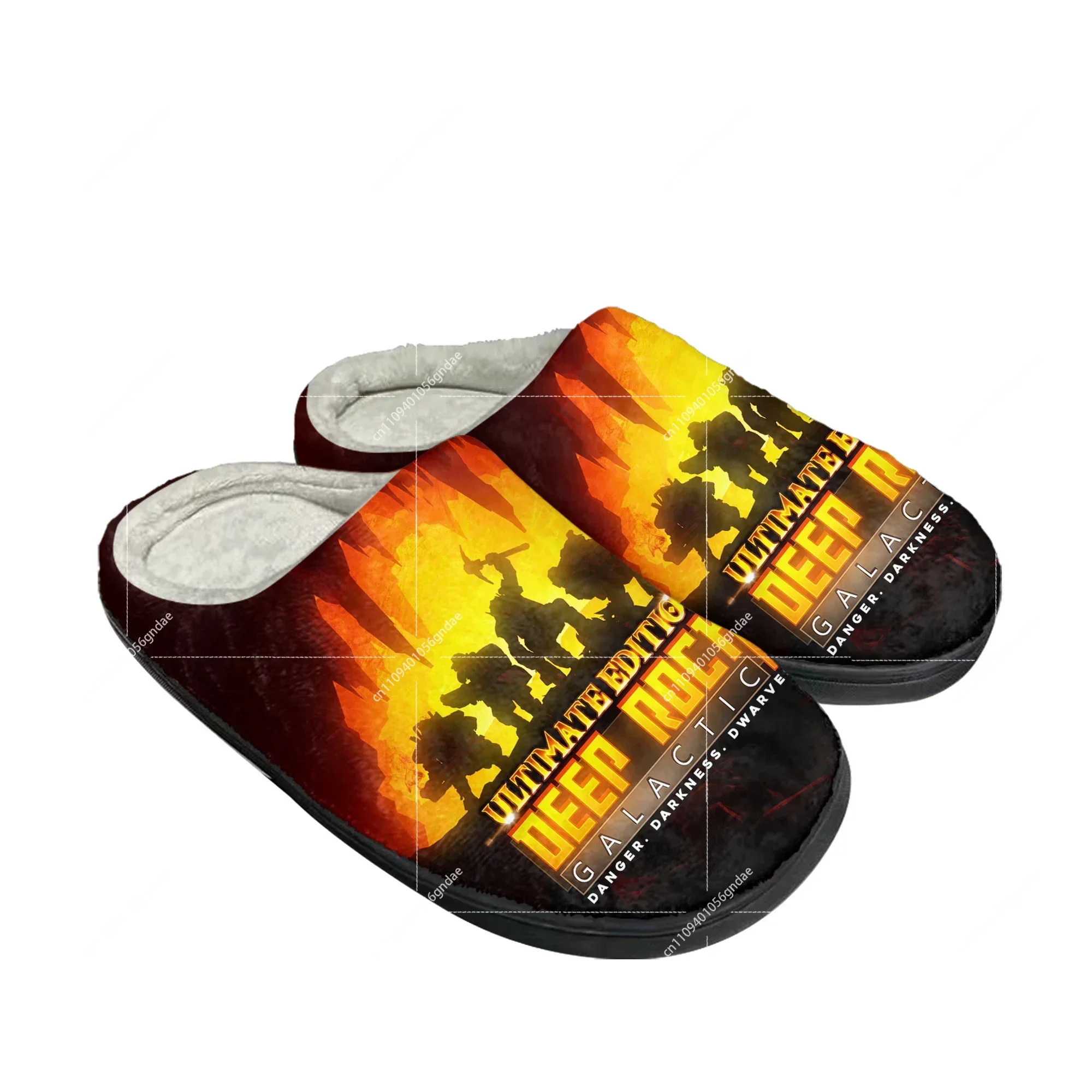 Deep Rock Galactic Home Cotton Slippers Cartoon Game Men Women Teenager Plush Bedroom Casual Keep Warm Shoes Tailor Made Slipper