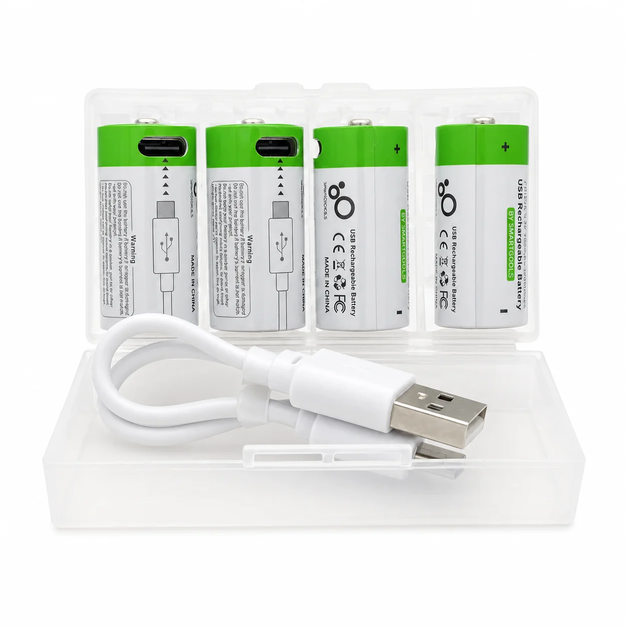 2-12PCS 16340 CR123A CR17345 3.7V Rechargeable Li-ion Battery with USB Charging Cable for Laser Pen LED Flashlight