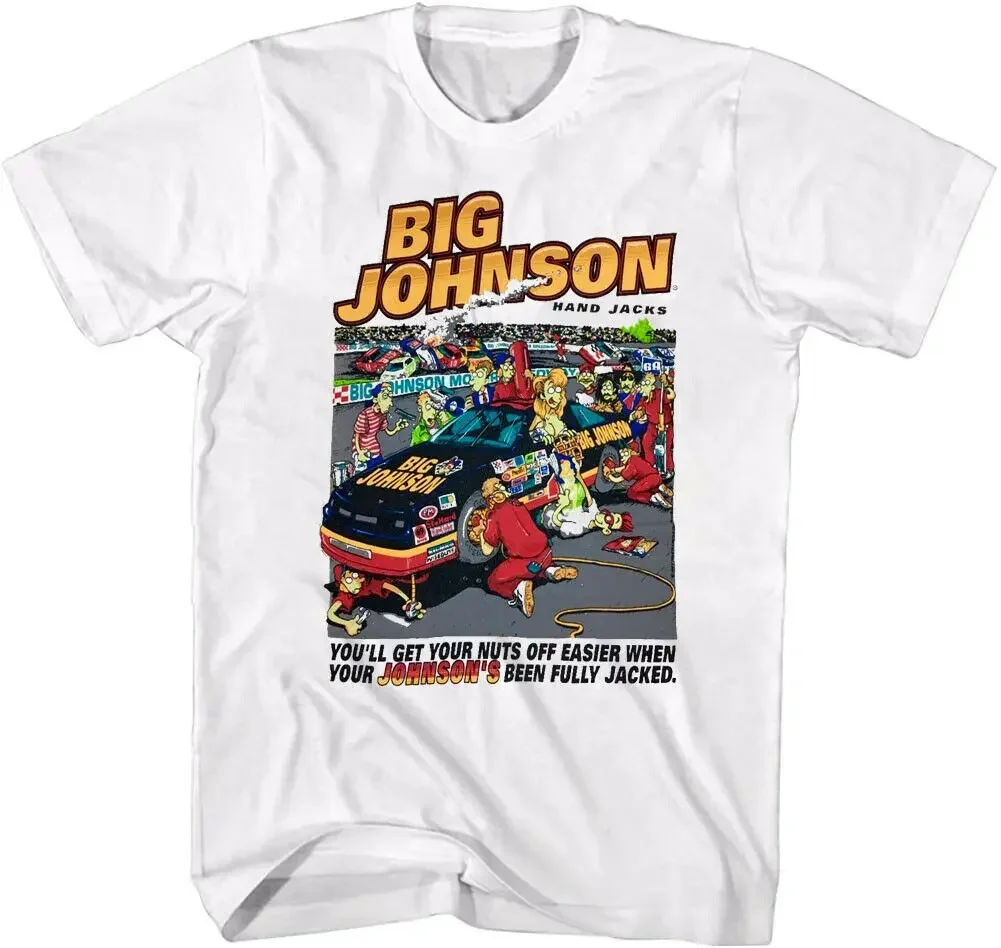 Vintage 90'S Oneita Big Johnson Men 1994 T-Shirt White Unisex Cotton Size S-3Xl