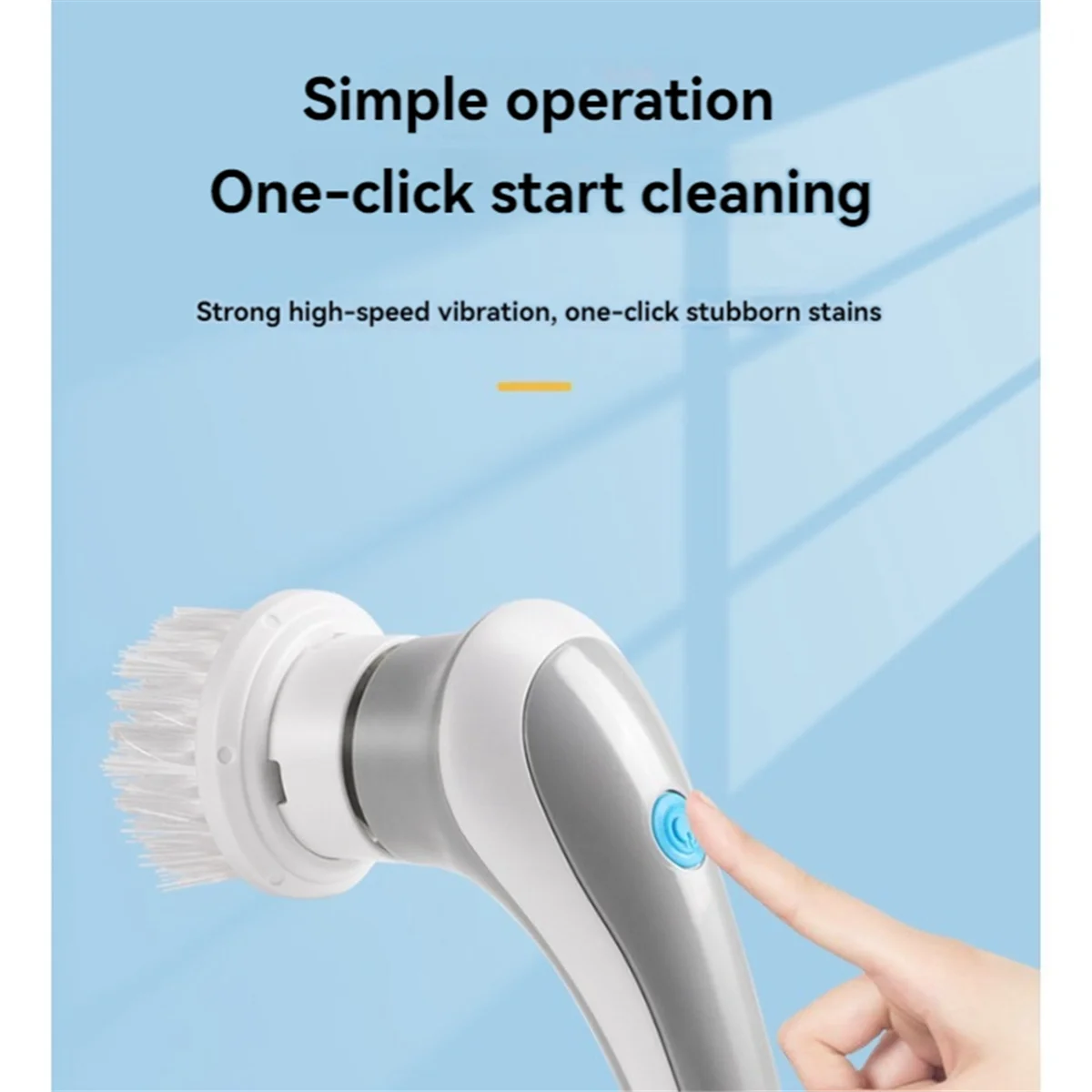 Cepillo de limpieza eléctrica inalámbrico para el hogar, herramienta de limpieza de cocina y baño con carga multifuncional, suministros de lavado