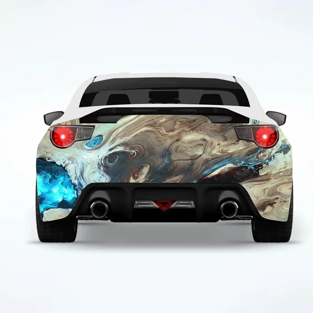 

Abstract - Smoke Car Rear Wrap Car Stickers vehicle Decal Creative Sticker Car-Body Appearance Modification Decor Stickers