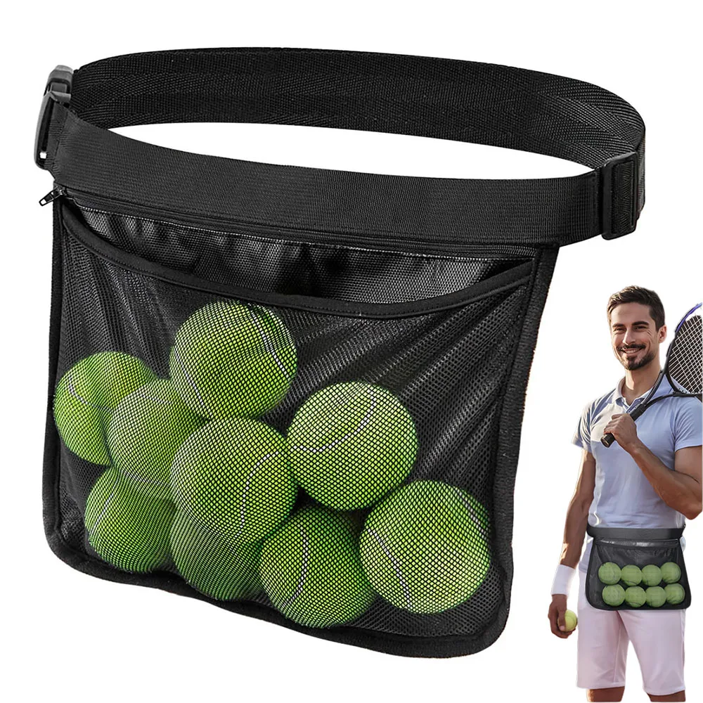 

Держатель для теннисных мячей, карман для талии для пиклебола для женщин и мужчин, аксессуар для 8 теннисных или пиклебольных мячей