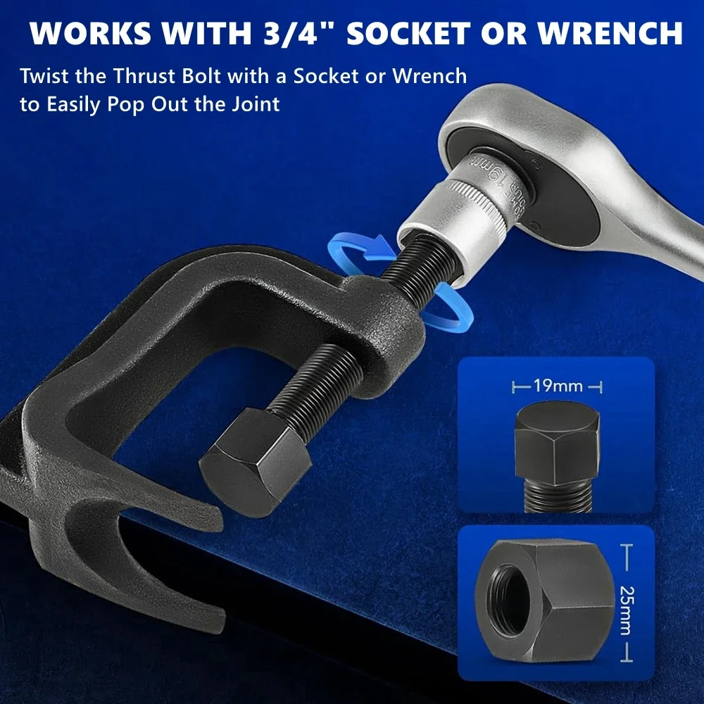 أداة رفع ذراع التحكم السفلي ومجموعة أدوات جلبة متخصصة لفصل وصلة كروية لعام 2005-لاحقً من فورد لينكولن ميركوري