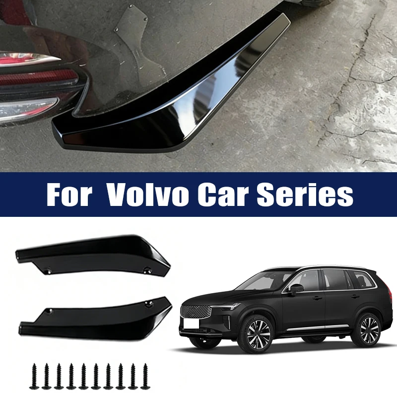 

Car Rear Bumper Lip Diffuser Splitter Spoiler Scratch Protector For Volvo S40 S60 S90 V40 V60 V90 XC40 XC60 XC90 C30 C70 240 850