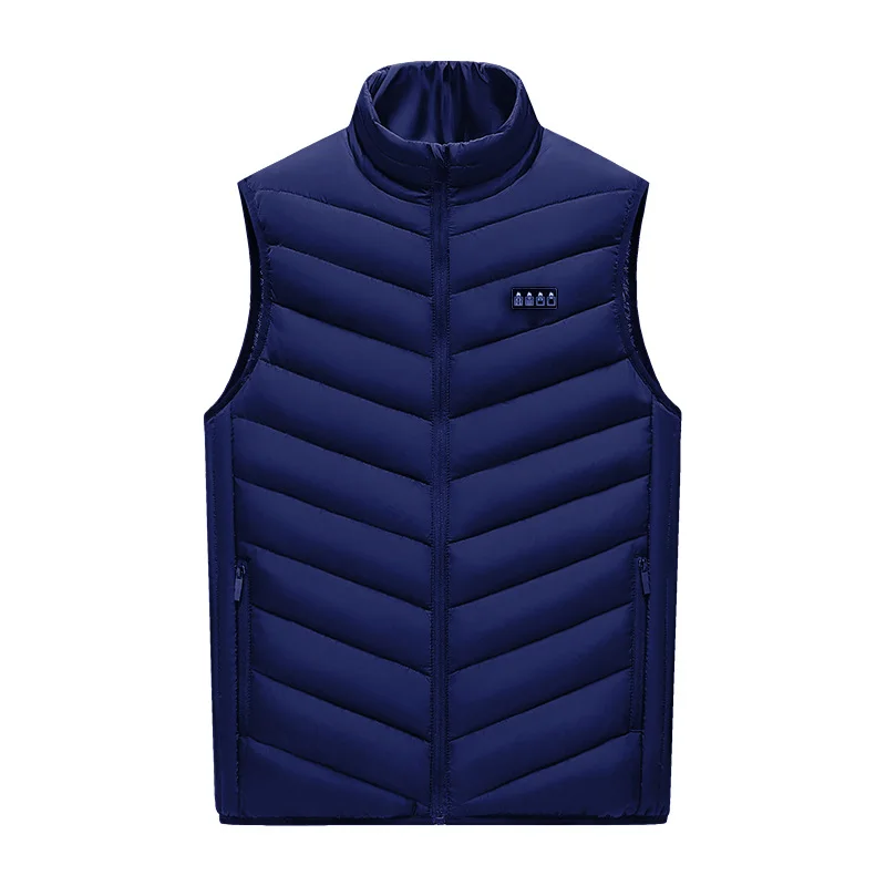Men USB Infrared Heating Areas Vest Jacket Men Winter Electric Heated Vest Waistcoat For Sports Hiking Oversized M-5XL
