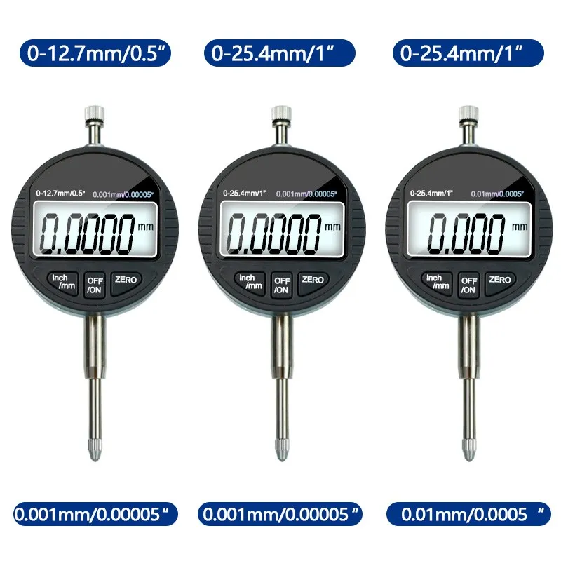 XCAN Digital Micrometer 0-12.7mm/0-25.4mm 0.001mm 0.00005\