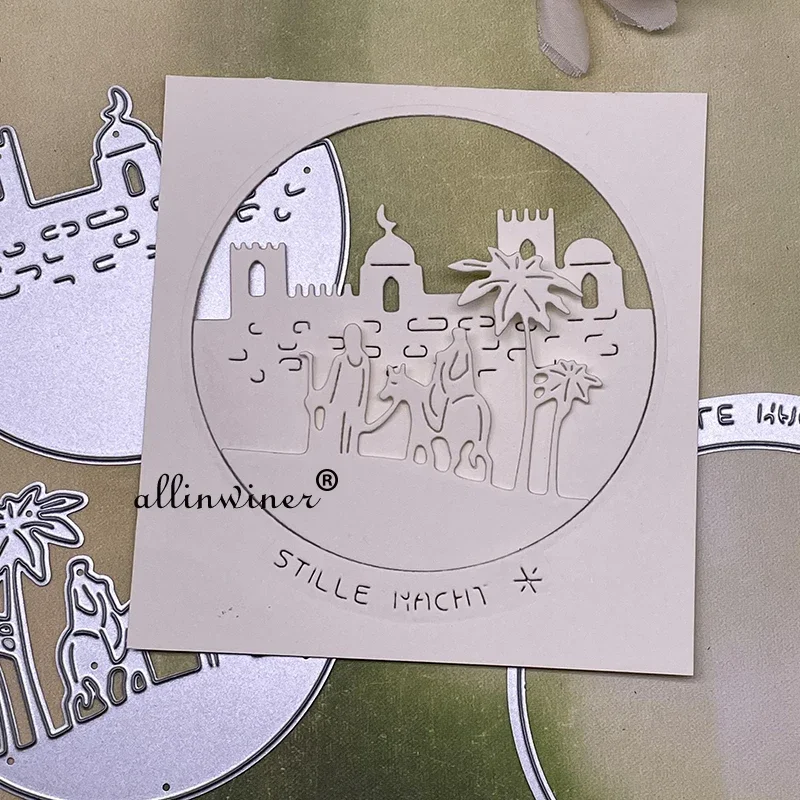 

New Prayer circle frame Metal Cutting Dies for DIY Scrapbooking Album Paper Cards Decorative Crafts Embossing Die Cuts