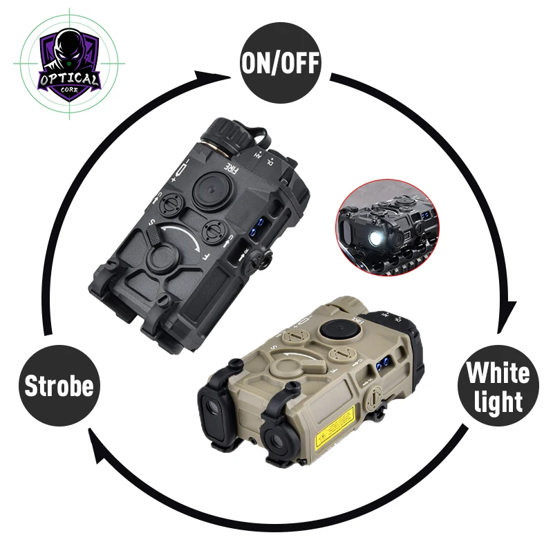 

Tactical OGL Laser White LED Flashlight NO IR NO Red Dot Aim Nylon Version Hunting Airsoft Equipment Plastic OGL Laser Pointer