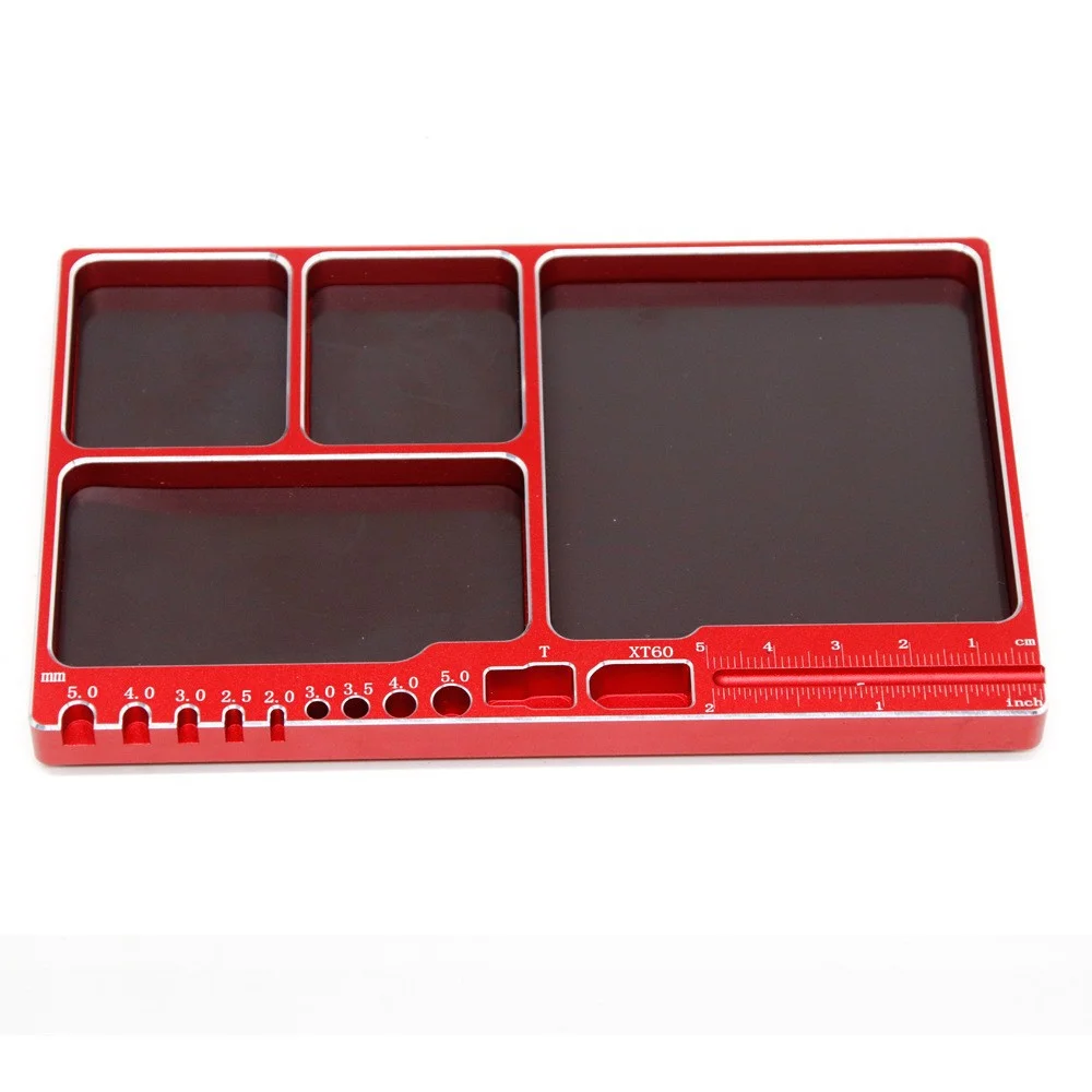 Multifunction Tool Screw Tray Plate With Magnet For RC Car TRX-4 SCX10 TAMIYA TT02 XV01 HSP ARRMA WLtoys YIKONG 4082 4102 4103