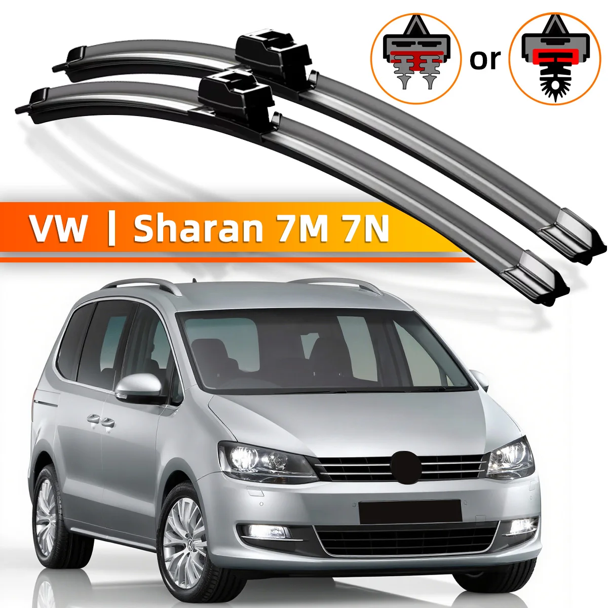 

YONGRUN 2 шт. передний стеклоочиститель подходит для Volkswagen Sharan 7m 7n 2001-2022 аксессуары для лобового стекла 2007 2010 2015