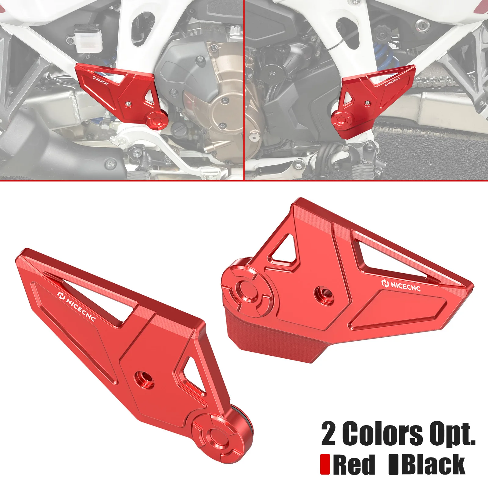 Aluminum Motorcycle Frame Protectors Guard Covers for Honda CRF1100L AT CRF1100L Africa Twin/Adventure Sports DCT 2020-2026