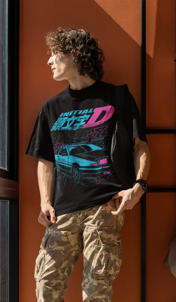 Initial D Itsuki Fujiwara T-Shirt Anime Manga Movie Unisex Shirt Soft Tee