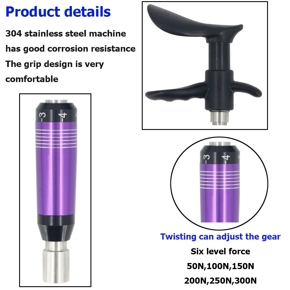 Chiropractic Adjusting Tool New 4Heads Manual Massage Gun Therapy Spine Correction Tools Spinal Adjustment Body Massager 2026
