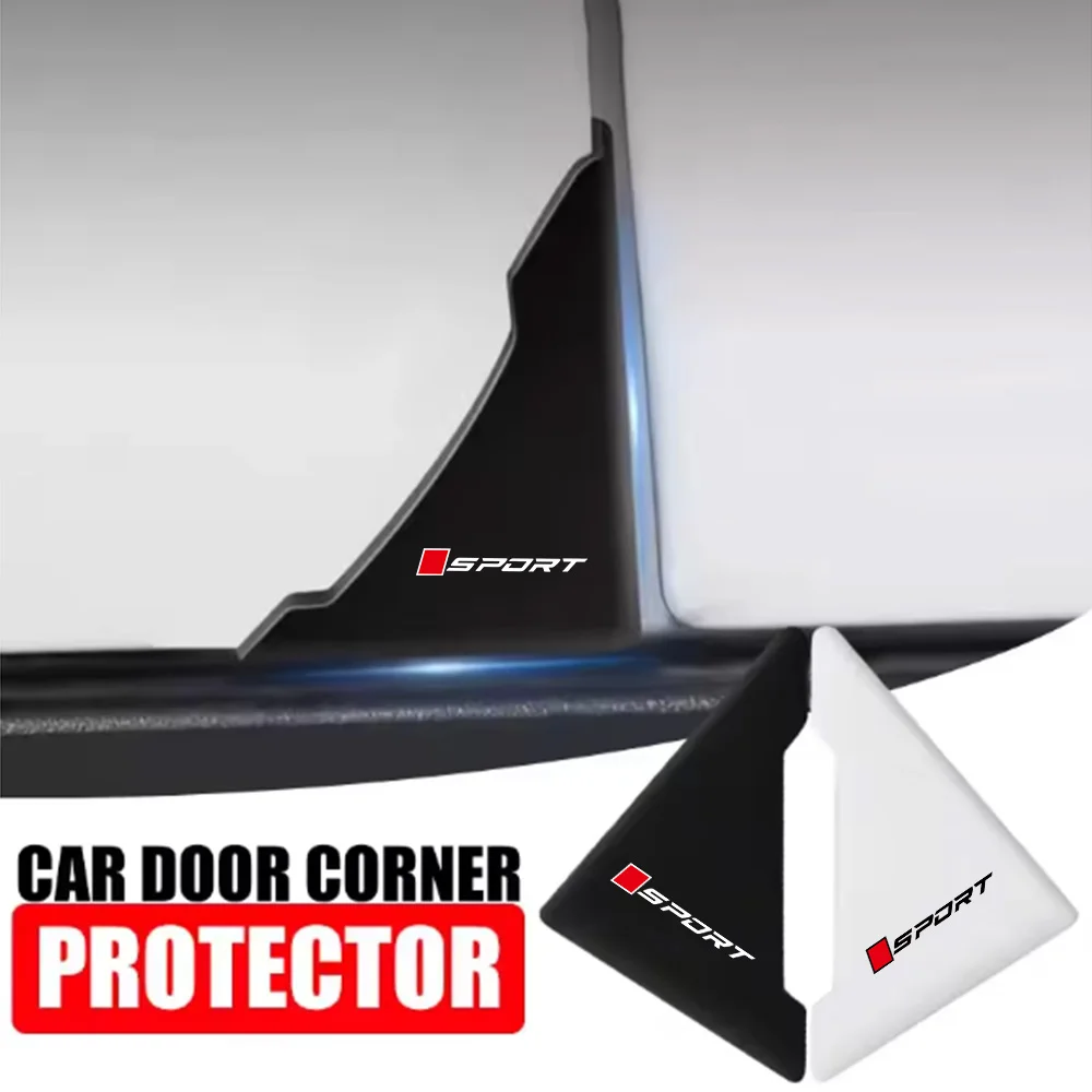 Car Door Corner Sports White Edge Square Red Anti-Collision Protective Sticker Car Door Edge Anti-Scratch Anti-Collision Protective Strip