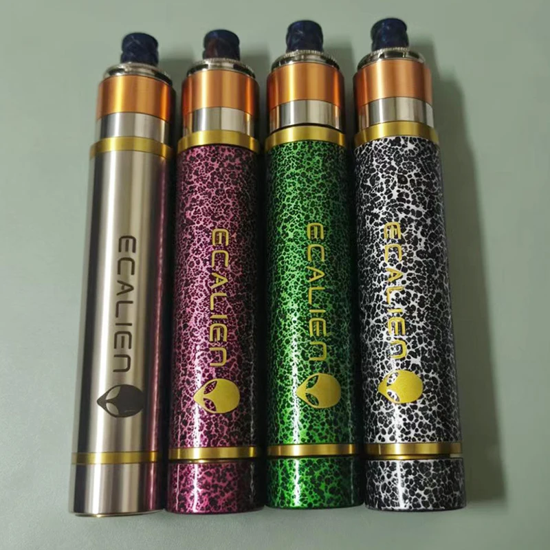 Ecalien kit mod 316SS 18650 Pil Mekanik mod VS Hellfire V6 Stratum V11 Drop Dead 4 V3 ORER 60W SBS Dekoratif aksesuarlar
