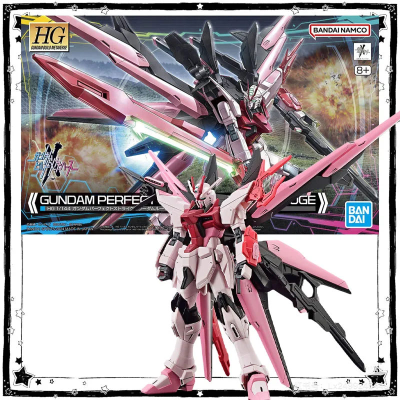 

In Stock Bandai Gundam Model Kit Anime Figure HG 1/144 Perfect Strike Freedom Rouge Anime Action Figure Collection Assembly Toys