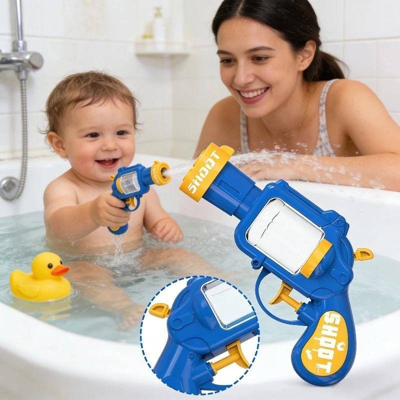 Children's Left Wheel Water Gun Summer Water Fight Play Toy Outdoor Activity High Range Safe Material Puzzle Sports Toy Beach