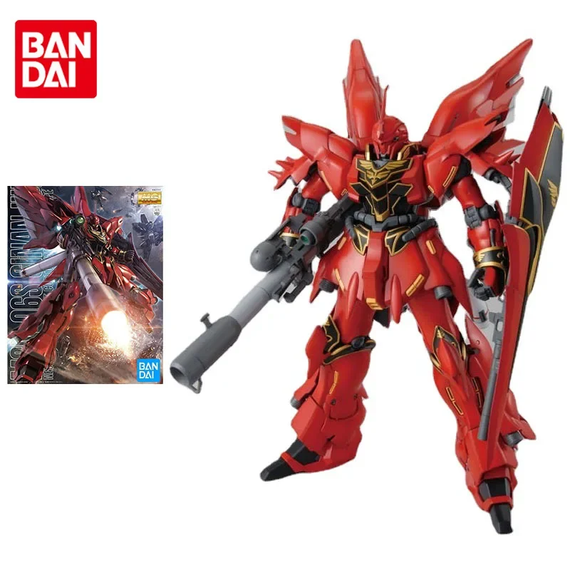 Bandai Gundam Assembled Model Figure MG 1/100 HD OVA Rocket Launcher Sinanju Genuine Model Collection Ornaments Children Toys