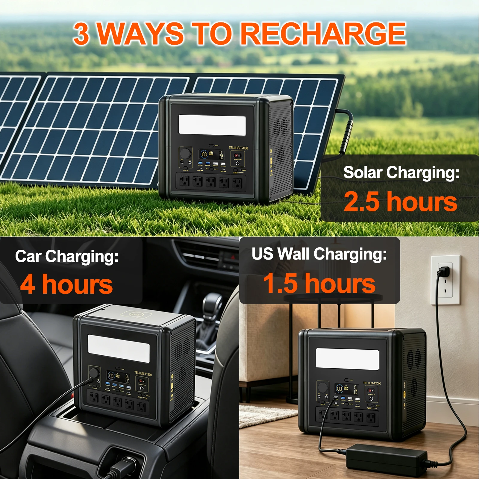 GSIKE Portable Power Station L - đánh giá và giá Solar Emergency Charger