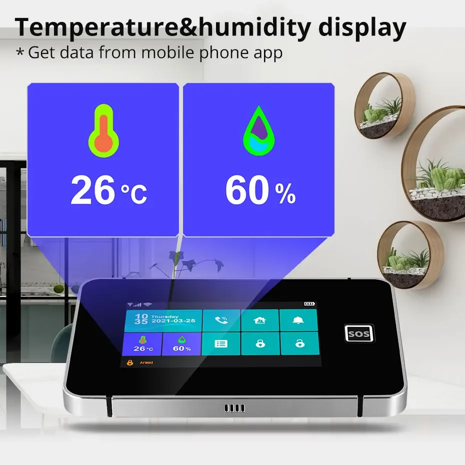 KERUI Wireless 4G Burglar Alarm 4.3 Inch Touch Screen Home Alarm System WiFi GSM Tuya Smart Alarm Kit G64B Model