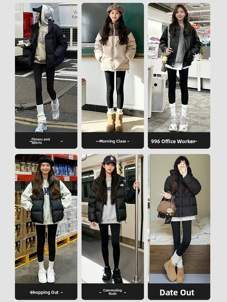 المرأة عالية الخصر Fce اصطف Thiened اليوغا السراويل arkskin ضيق صالح الدافئة مطاطا طماق السراويل الطويلة غير رسمية النايلون دنة