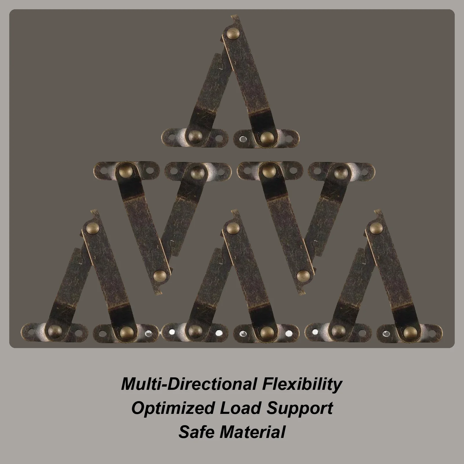 

Lid Support Hinge 6 Piece Toy Box Hinges Soft Close Adjustable Heavy Duty Bracket Hardware Locking For Mechanism Cabinet Bench